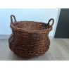 Panier Cache-pot rotin ancien vintage