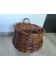 Panier Cache-pot rotin ancien vintage