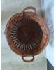 Panier Cache-pot rotin ancien vintage