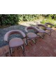 Esemble de 4 Fauteuils Salle à manger modernistes Suisses Zougoise Victoria Bauhaus vintage 1970