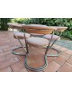 Esemble de 4 Fauteuils Salle à manger modernistes Suisses Zougoise Victoria Bauhaus vintage 1970