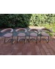 Esemble de 4 Fauteuils Salle à manger modernistes Suisses Zougoise Victoria Bauhaus vintage 1970