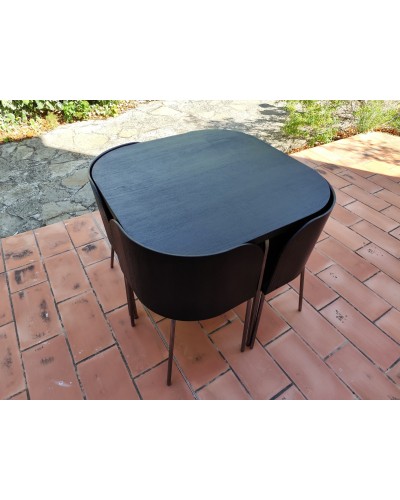Table et 4 Chaises Modèle Fusion par Sandra Kragnert pour Ikea, Suède, 1990s