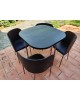 Table et 4 Chaises Modèle Fusion par Sandra Kragnert pour Ikea, Suède, 1990s