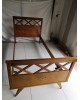 Lit scandinave vintage à croisillons années 50