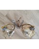 Paire d'appliques tulipe vintage années 70