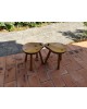 Paire de tabourets scandinaves en pin massif 1960 vintage