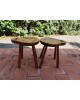 Paire de tabourets scandinaves en pin massif 1960 vintage