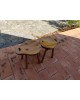 Paire de tabourets scandinaves en pin massif 1960 vintage