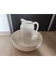 Nécessaire De Toilette Ancien Longchamp faïence broc pichet bassine cuvette art deco 1920