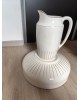 Nécessaire De Toilette Ancien Longchamp faïence broc pichet bassine cuvette art deco 1920