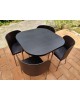Table et 4 Chaises Modèle Fusion par Sandra Kragnert pour Ikea, Suède, 1990s