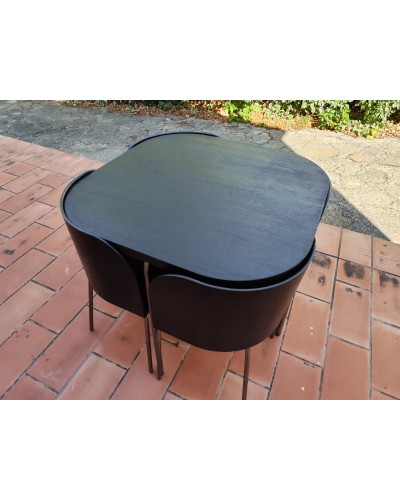 Table et 4 Chaises Modèle Fusion par Sandra Kragnert pour Ikea, Suède, 1990s