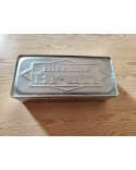 Boîte Publicitaire Ancienne En Métal Biscuit Brun 1951