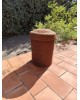 Panier cylindrique en corde vintage