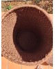 Panier cylindrique en corde vintage