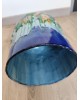 Cloche à fromage avce son plat en majolique faïence Victorienne antique  Art Nouveau