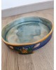 Cloche à fromage avce son plat en majolique faïence Victorienne antique  Art Nouveau
