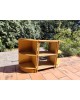 Meuble étagères rotin & Bambou en 3 parties vintage