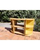 Meuble étagères rotin & Bambou en 3 parties vintage