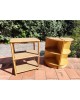 Meuble étagères rotin & Bambou en 3 parties vintage
