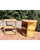 Meuble étagères rotin & Bambou en 3 parties vintage