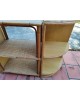 Meuble étagères rotin & Bambou en 3 parties vintage