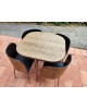 Table et 4 Chaises Modèle Fusion par Sandra Kragnert pour Ikea, Suède, 1990s