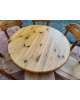 Ensemble Repas Table ronde extensible et 6 chaises scandinave en pin massif par Rainer Daumiller vintage