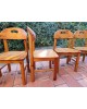 Ensemble Repas Table ronde extensible et 6 chaises scandinave en pin massif par Rainer Daumiller vintage