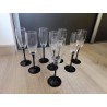 8 Flûtes à champagne Luminarc années 70
