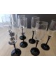 8 Flûtes à champagne Luminarc années 70