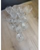 Série de 6 grands verres à pieds + 8 petits Cristal d'Arques Eau & VinAnnées 70
