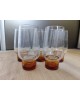 Série de 5 verres chope verre coloré 37 Cl Luminarc Années 60/70  vintage