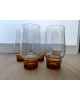 Série de 5 verres chope verre coloré 37 Cl Luminarc Années 60/70  vintage