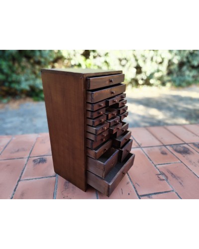 Ancienne layette d'horloger MANUFRANCE 24 tiroirs