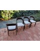 BAUMANN Suite de 4 chaises Gondole vintage 1970