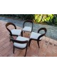 BAUMANN Suite de 4 chaises Gondole vintage 1970