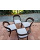 BAUMANN Suite de 4 chaises Gondole vintage 1970
