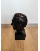Buste Homme en plâtre signé