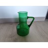 Pichet Carafe Broc en verre soufflé vintage