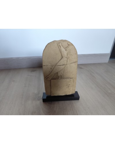 reproduction stele faucon horus moulage musee du louvre dieu serpent Egypte