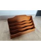 Porte lettres range documents bois vintage vers 1930