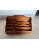 Porte lettres range documents bois vintage vers 1930