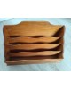 Porte lettres range documents bois vintage vers 1930