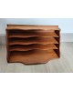 Porte lettres range documents bois vintage vers 1930