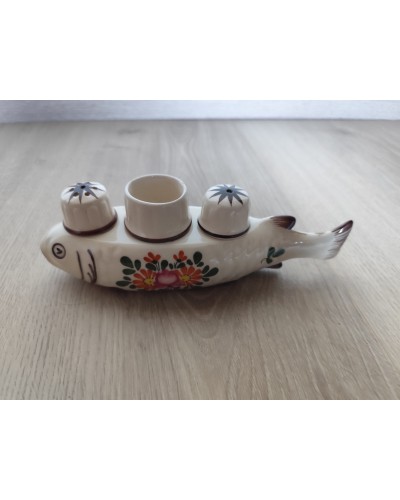 Service à condiments Faïence de France vintage