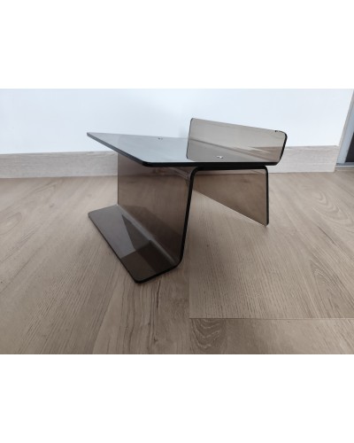 Support d'enceintes ou Porte-document en plexiglas vintage 1970