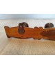 Porte-manteau mural bois 4 crochets vintage 1950
