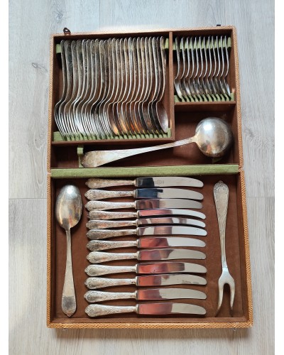 Grande ménagère 12 personnes vintage 51 pièces ARG 008